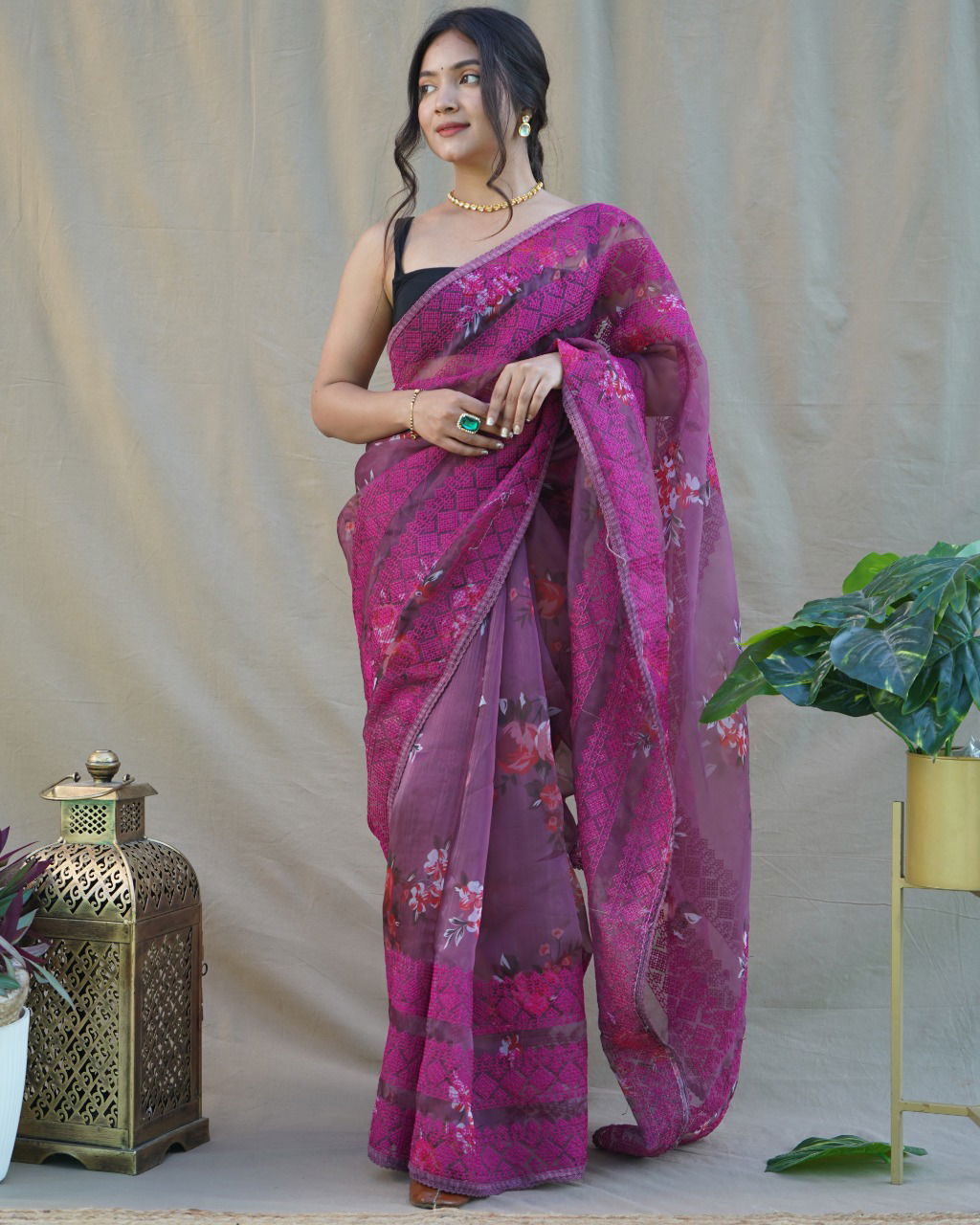 Nitya 1 New Designer Party Wear Organza Latest Saree Collection